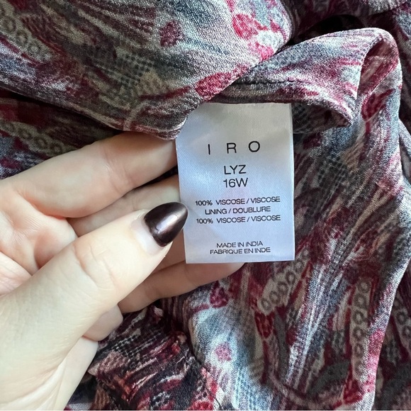 NWT - IRO - Lyz Dress - Navy / Red - Picture 10 of 16